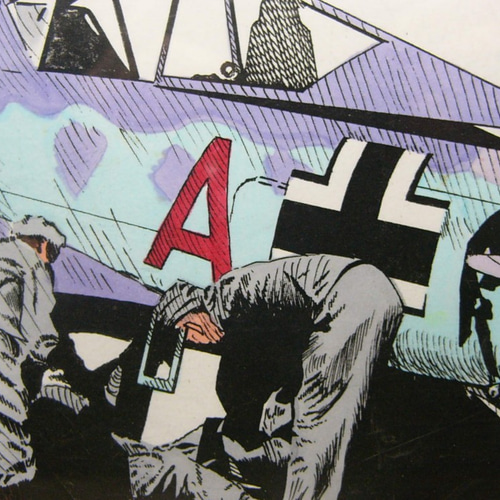 MI工房、完成品、フォッケウルフ、イラストレーション。 MI工房 オリジナル 額縁 イラストレーション フォッケウルフ