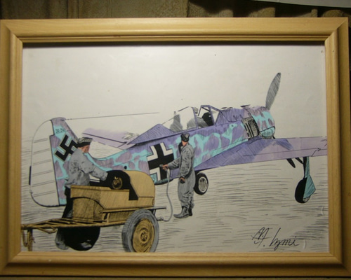 MI工房、完成品、フォッケウルフ、イラストレーション。 0_8fec8b4ffdae28d796ae476c8968