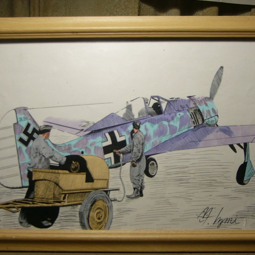 MI工房 オリジナル 額縁 イラストレーション フォッケウルフ