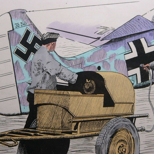 MI工房 オリジナル 額縁 イラストレーション フォッケウルフ