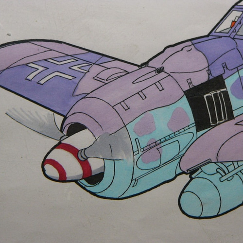 MI工房 オリジナル 額縁 イラストレーション フォッケウルフ アート