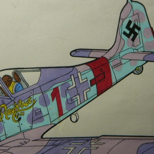 MI工房 オリジナル 額縁 イラストレーション フォッケウルフ アート