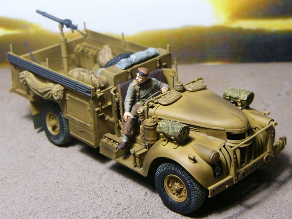 1／35 イギリス軍　コマンドカー タミヤ ミリタリーコレクション 1/35 イギリス LRDGコマンドカー