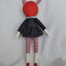 レッド帽doll・デニムチュニック・レッドギンガムチェックボトム 6枚目の画像