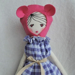 ピンク帽doll・ホルターネックワンピース 2枚目の画像