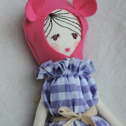 ピンク帽doll・ホルターネックワンピース 4枚目の画像
