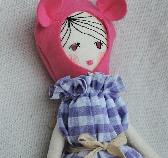 ピンク帽doll・ホルターネックワンピース 4枚目の画像