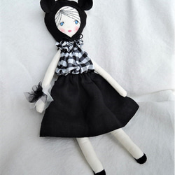 ブラック帽doll・ホルターネックトップ＆スカート 4枚目の画像