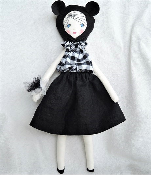 ブラック帽doll・ホルターネックトップ＆スカート 5枚目の画像