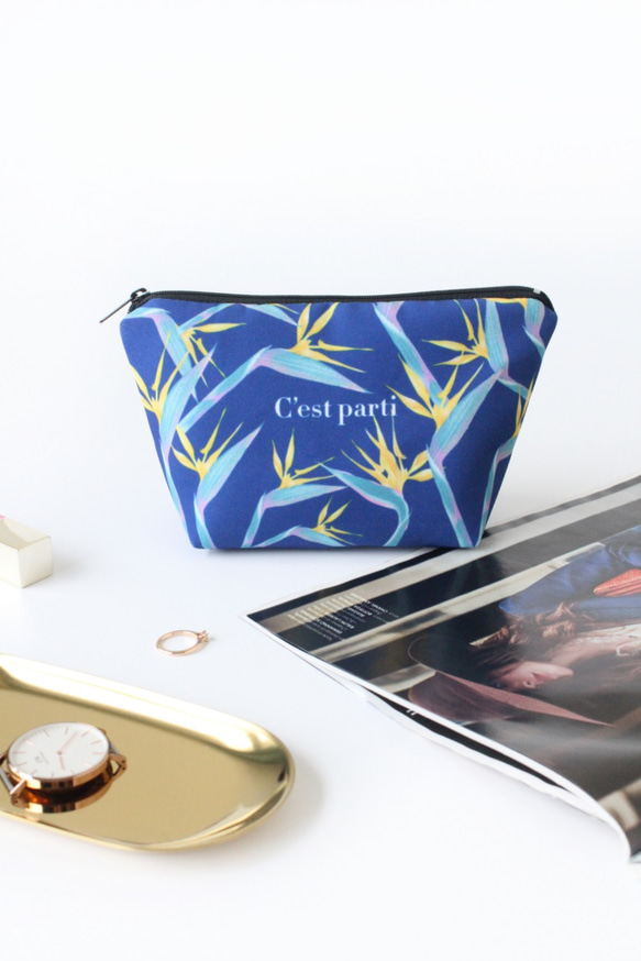 C'est parti -tropical paradise  cosmetic bag / storage bag 4枚目の画像