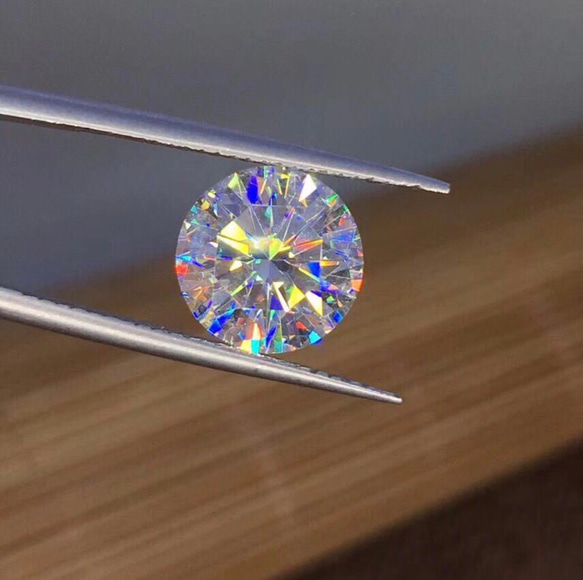 【3カラット】人気商品 輝くモアサナイト ダイヤモンド ルース 3枚目の画像