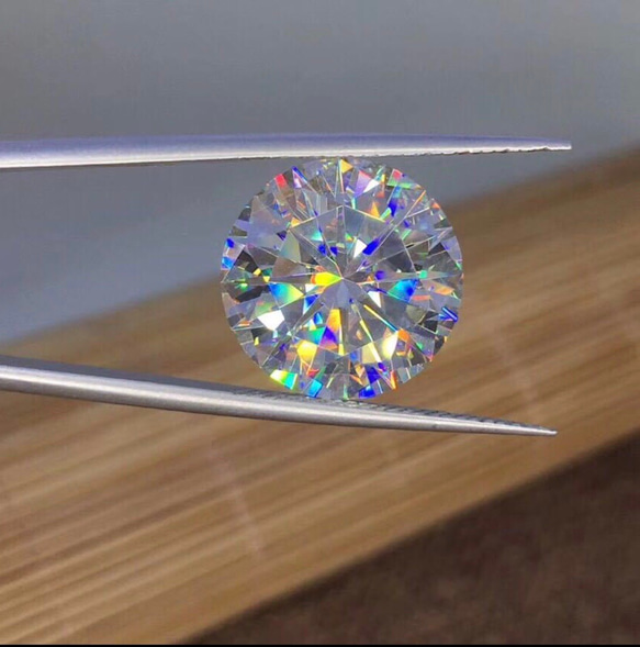 【１0カラット】人気商品 輝くモアサナイト ダイヤモンド ルース 3枚目の画像