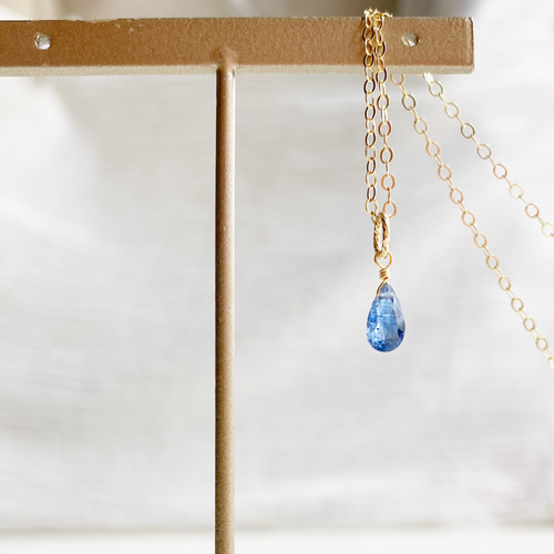 14KGF インディゴブルーカイヤナイトの3wayチャーム