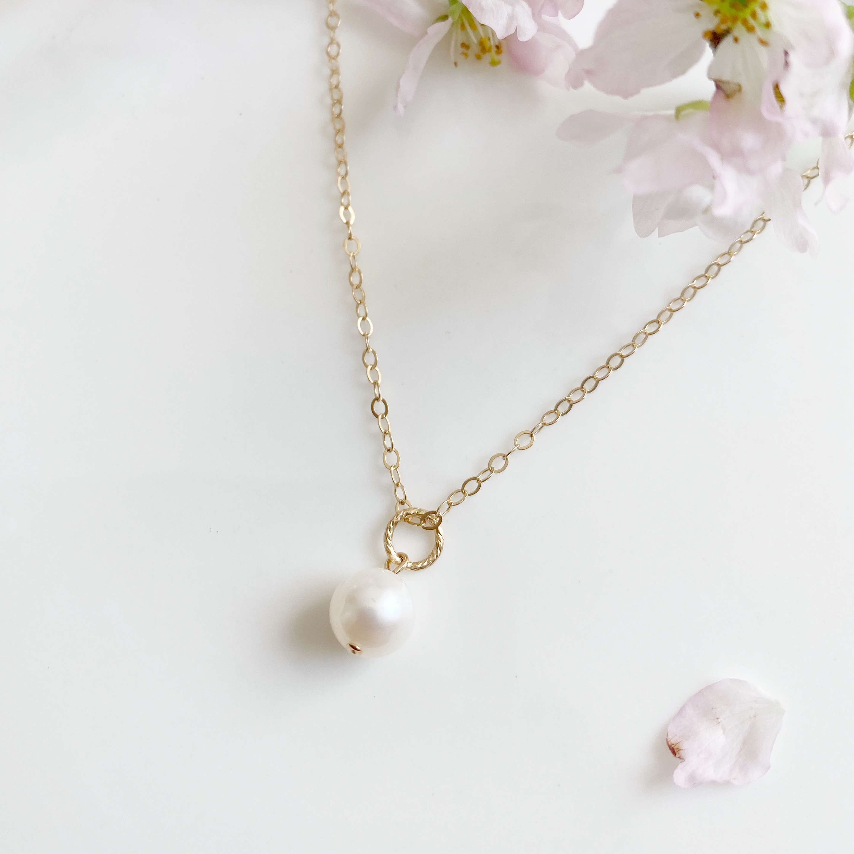 14KGF 淡水パール ネックレス