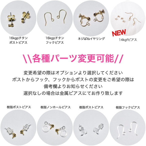 秋冬！べっ甲チェーン×スティックピアス/イヤリング 7枚目の画像