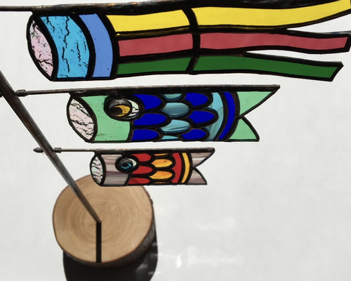 鯉のぼり　ステンドグラス ステンドグラス！！鯉のぼり♪ その他アート Atelier Yoshida