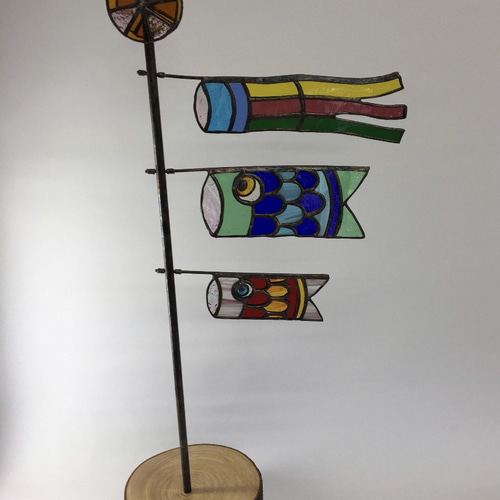 鯉のぼり　ステンドグラス ステンドグラス！！鯉のぼり♪ その他アート Atelier Yoshida 通販