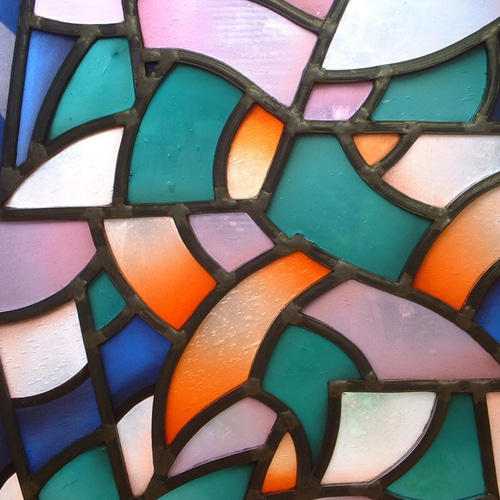 絵付け　ストーンヘンジ　ステンドグラスパネル　高さ約115cm幅約55cm 絵付け ストーンヘンジ ステンドグラスパネル 高さ約115cm幅約55cm 絵