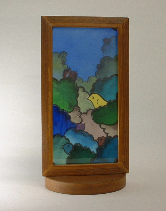 ステンドグラスオブジェ　「小鳥の森」♪ ステンドグラスオブジェ　「小鳥の森」♪ ステンドグラスオブジェ　「小鳥の森」♪ W2323334618(17940円)
