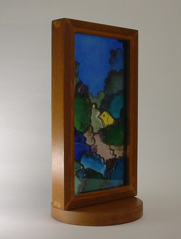 ステンドグラスオブジェ　「小鳥の森」♪ ステンドグラスオブジェ　「小鳥の森」♪ ステンドグラスオブジェ　「小鳥の森」♪ W2323334618(17940円)