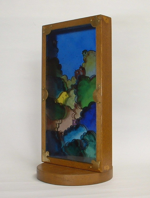 ステンドグラスオブジェ　「小鳥の森」♪ ステンドグラスオブジェ　「小鳥の森」♪ ステンドグラスオブジェ　「小鳥の森」♪ W2323334618(17940円)