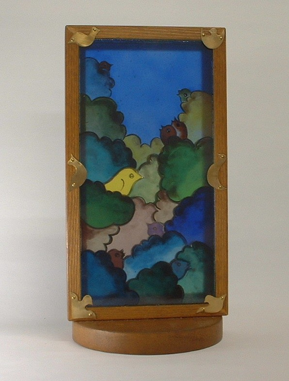 ステンドグラスオブジェ　「小鳥の森」♪ ステンドグラスオブジェ　「小鳥の森」♪ ステンドグラスオブジェ　「小鳥の森」♪ W2323334618(17940円)