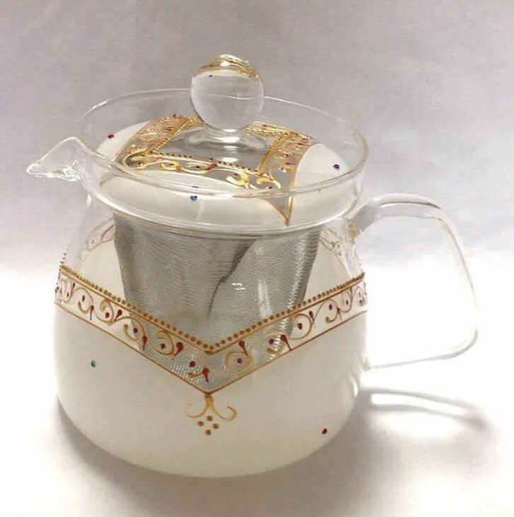 アミーラ ガラスティーポットS(ホワイト)