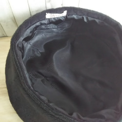 ふんわりベレー帽(黒)Sサイズ『Creema限定』 4枚目の画像