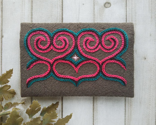 アイヌ模様の刺繍 アイヌ文様の刺繍図案