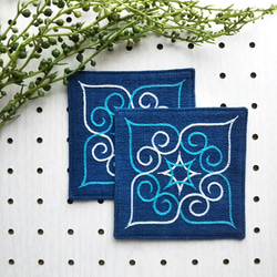 アイヌ刺繍 リネンスタイ 14まいめ アイヌ刺繍 リネンスタイ 14まいめ