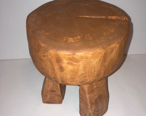 チェーンソーで作った丸太椅子 ミニ ＊花台にも＊ 椅子（チェアー