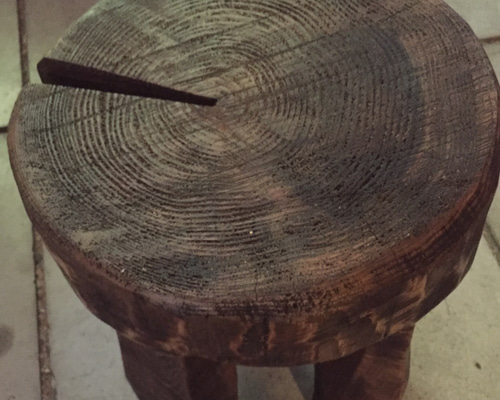 チェーンソーで作った丸太椅子 ＊花台にも＊ ソファ・ベンチ ビーバー