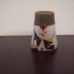 クレヨン画風　花咲く猫フリーカップ 4枚目の画像