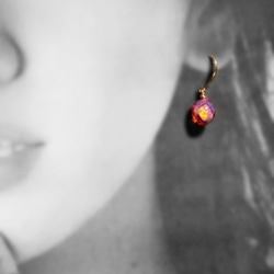 Mermaid Teardrop 人魚淚琉璃晶石耳環 （多色可選) 第7張的照片