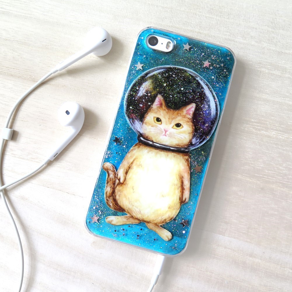 宇宙　ガラスの猫（ペア） 宇宙　ガラスの猫（ペア）