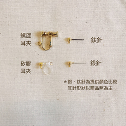 Dongyun Nuanyang-Dreamlandポリマー樹脂フラワー/イヤーピン/イヤークリップ 4枚目の画像