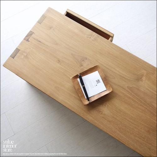 テレビボード ナチュラルウッド ローボード テレビ台 THE TV BOARD / LOW TABLE ラバーウッド ナチュラル × Black