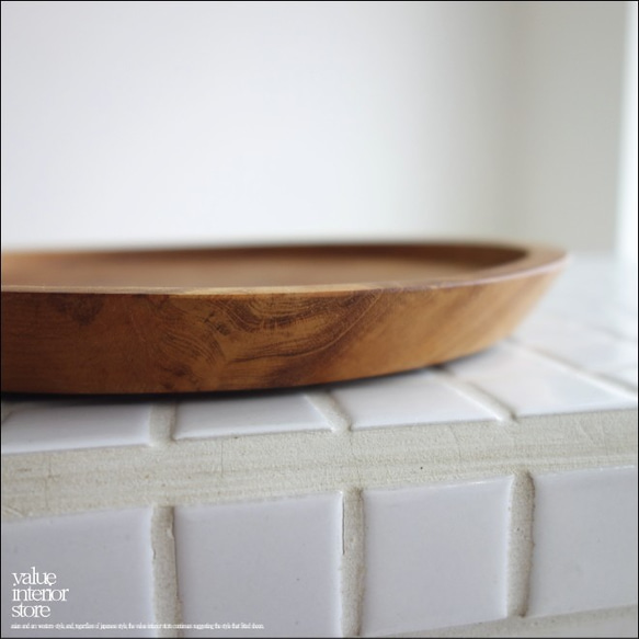 無垢材 サークルプレート20cm 木皿 ディッシュ 木の食器 パンプレート 中皿 ウッドディッシュ 木の皿 和食器 2枚目の画像