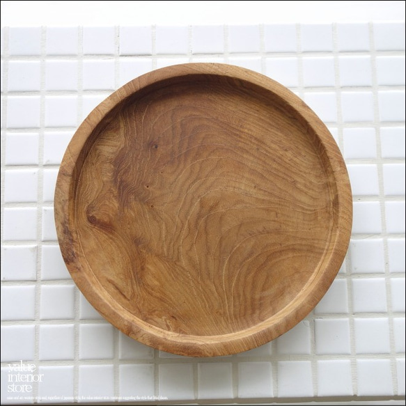無垢材 サークルプレート20cm 木皿 ディッシュ 木の食器 パンプレート 中皿 ウッドディッシュ 木の皿 和食器 7枚目の画像