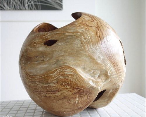 手作り プランツボウル プランターカバー 切り株 美品 木彫り オーダーメイド品 手作り プランツボウル プランターカバー 切り株 美品 木彫り オーダー