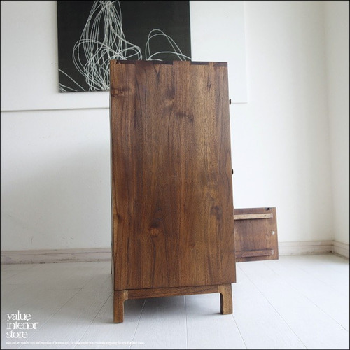 チーク無垢材 ロッカーMed 下駄箱 シュ－ズボックス 収納庫 下足箱