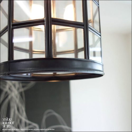 ガラスペンダントライトI/Q 天井照明器具 真鍮 ランプシェード