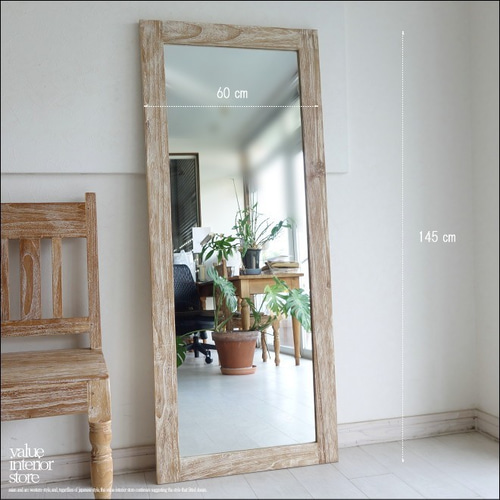 無垢チーク　鏡　ミラー　壁掛け チーク総無垢 ミラーN80 鏡 壁掛けミラー 新品 壁掛け鏡 ナチュラル