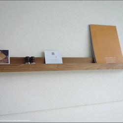 チークウォールシェルフ L88/N ウォールラック 壁掛け本棚 収納棚 総無垢 シンプル 和風 ナチュラル DIY 7枚目の画像