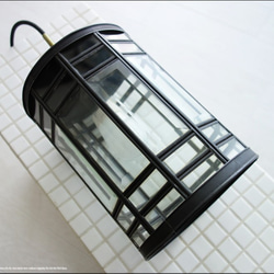 ガラスペンダントライトI/QG 天井照明器具 ペンダントライト 真鍮 ランプシェード 硝子ライト レトロ調 カフェ用 4枚目の画像