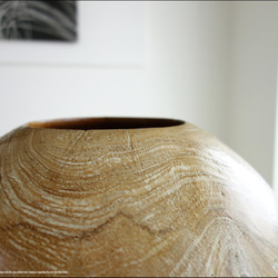 総無垢 プランツポットNW01 鉢カバー 木鉢 プランツカバー 丸鉢 小物入れ 天然木 手作り プリミティブ 和風 木製 5枚目の画像