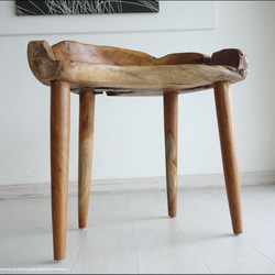 総無垢材 プリミティブチークチェアN イス 椅子 新品 ベンチ 木製チェアー 天然木 手作り ナチュラル 素朴 送料無料 2枚目の画像