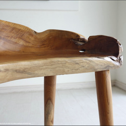 総無垢材 プリミティブチークチェアN イス 椅子 新品 ベンチ 木製チェアー 天然木 手作り ナチュラル 素朴 送料無料 7枚目の画像