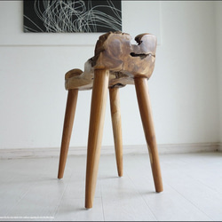 総無垢材 プリミティブチークチェアN イス 椅子 新品 ベンチ 木製チェアー 天然木 手作り ナチュラル 素朴 送料無料 9枚目の画像