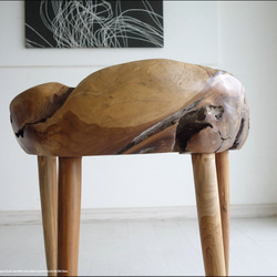 総無垢材 プリミティブチークチェアN イス 椅子 新品 ベンチ 木製チェアー 天然木 手作り ナチュラル 素朴 送料無料 10枚目の画像